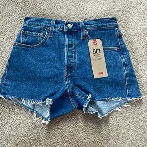 Brand new 501 levi jean shorts